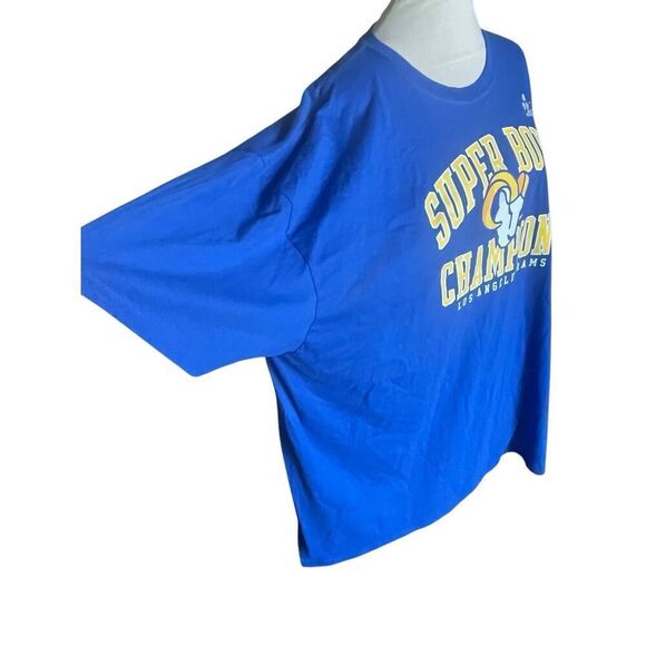 NFL Team Apparel Los Angeles Rams Super Bowl Champions T-Shirt 5XL NWT 100% Cott - Picture 5 of 10